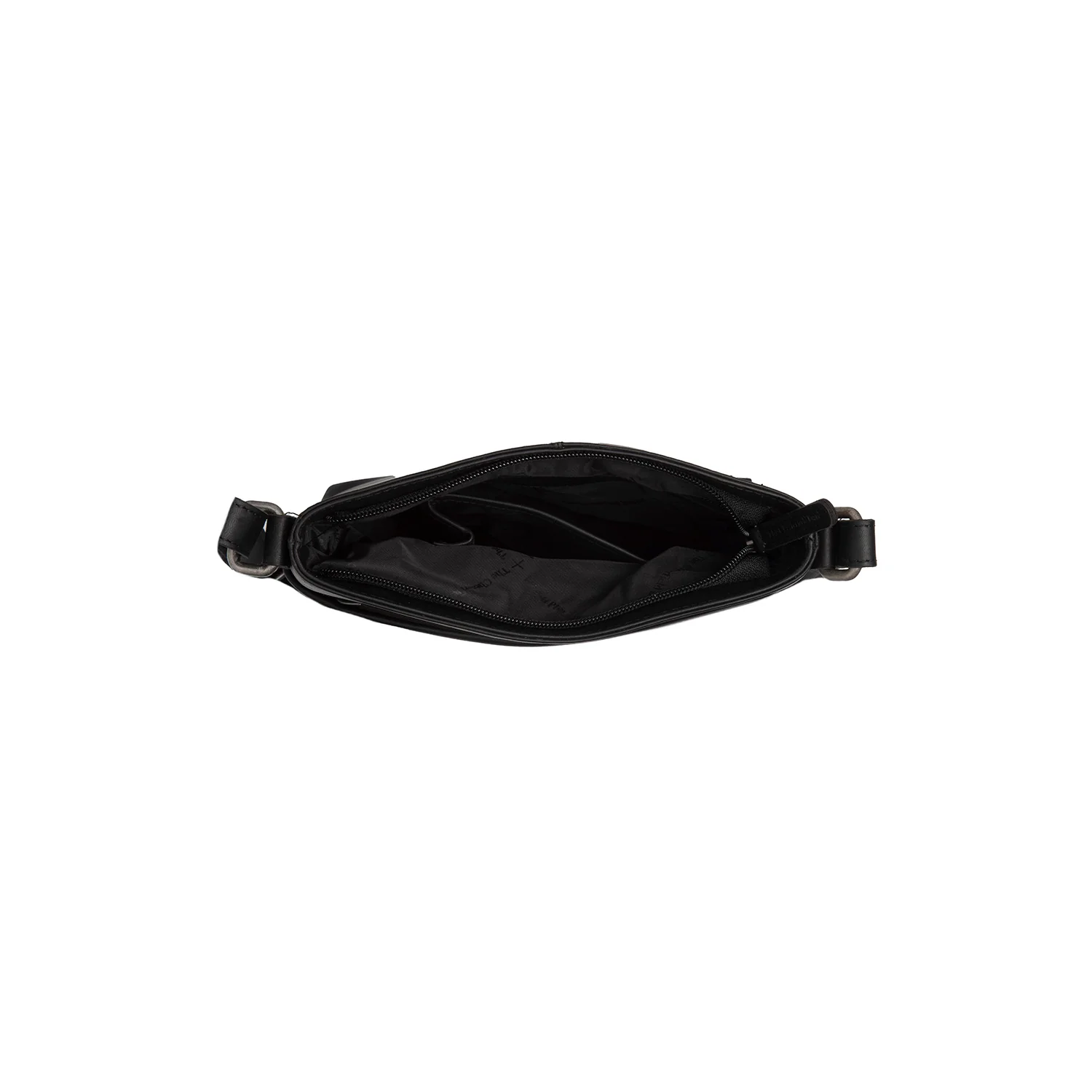 Leather Crossbody Bag Black Navene - Image 4