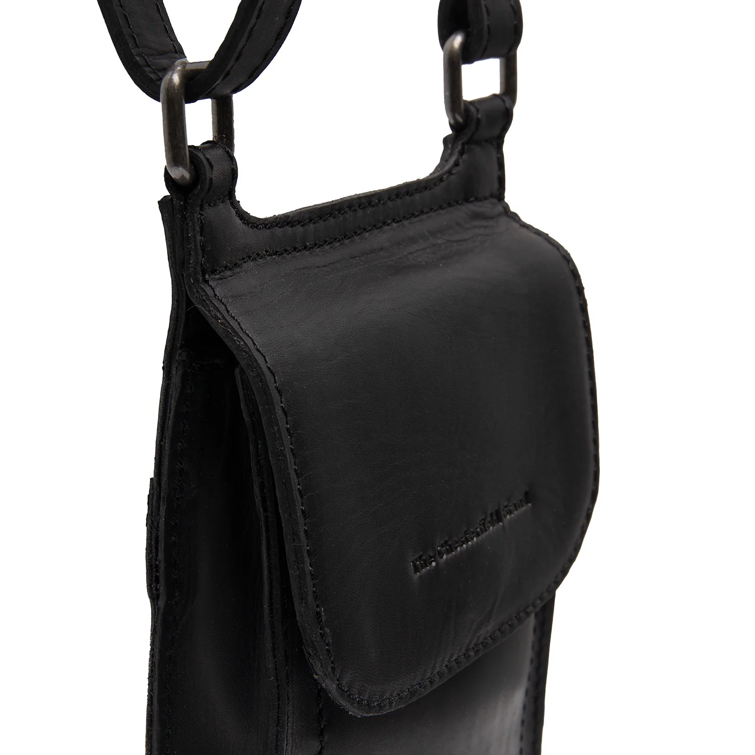 Leather Phone Bag Black Nebra - Image 3