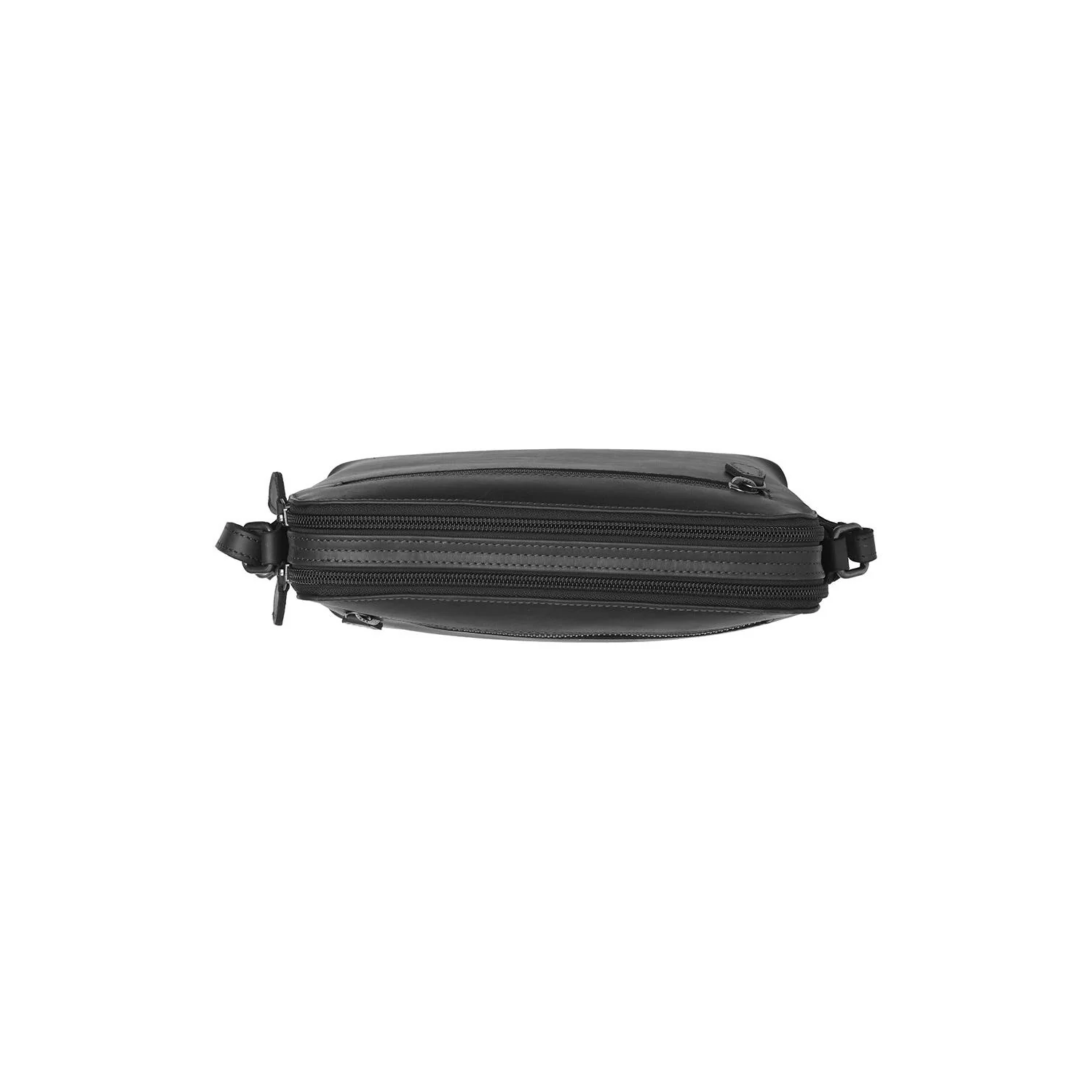 Leather Crossbody Bag Black Nebraska - Image 3