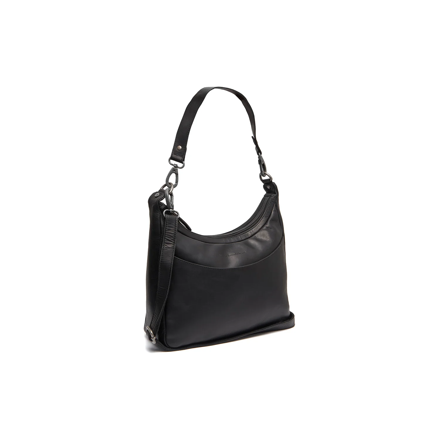 Leather Shoulder Bag Black Olvia
