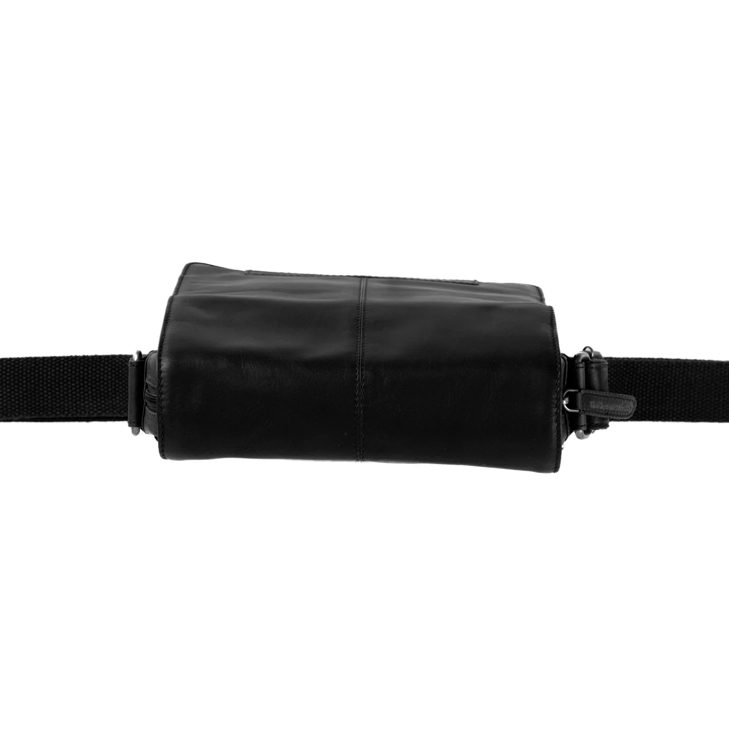 Leather Crossbody Bag Black Remy - Image 5