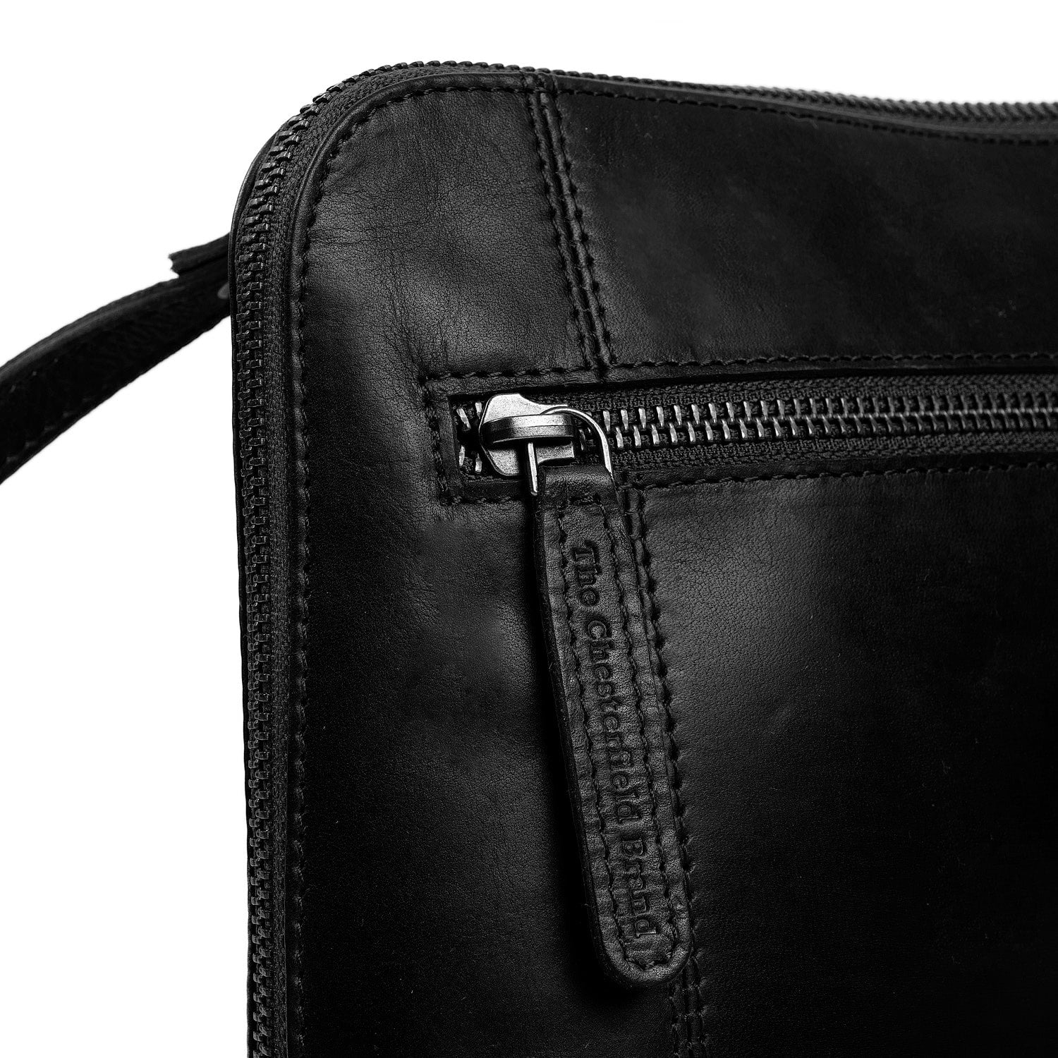 Leather Crossbody Bag Black River - Image 5