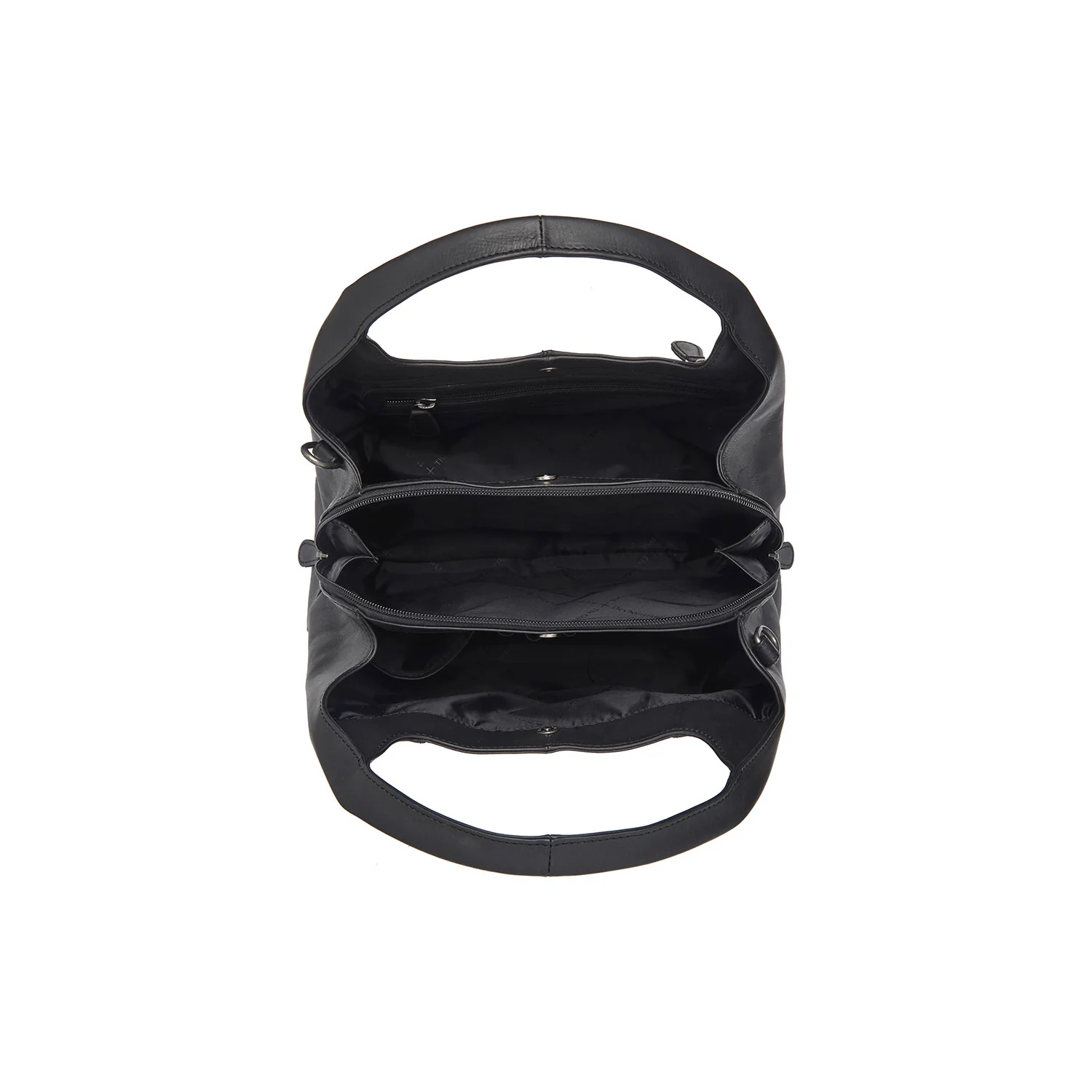Leather Handbag Black Salina - Image 7