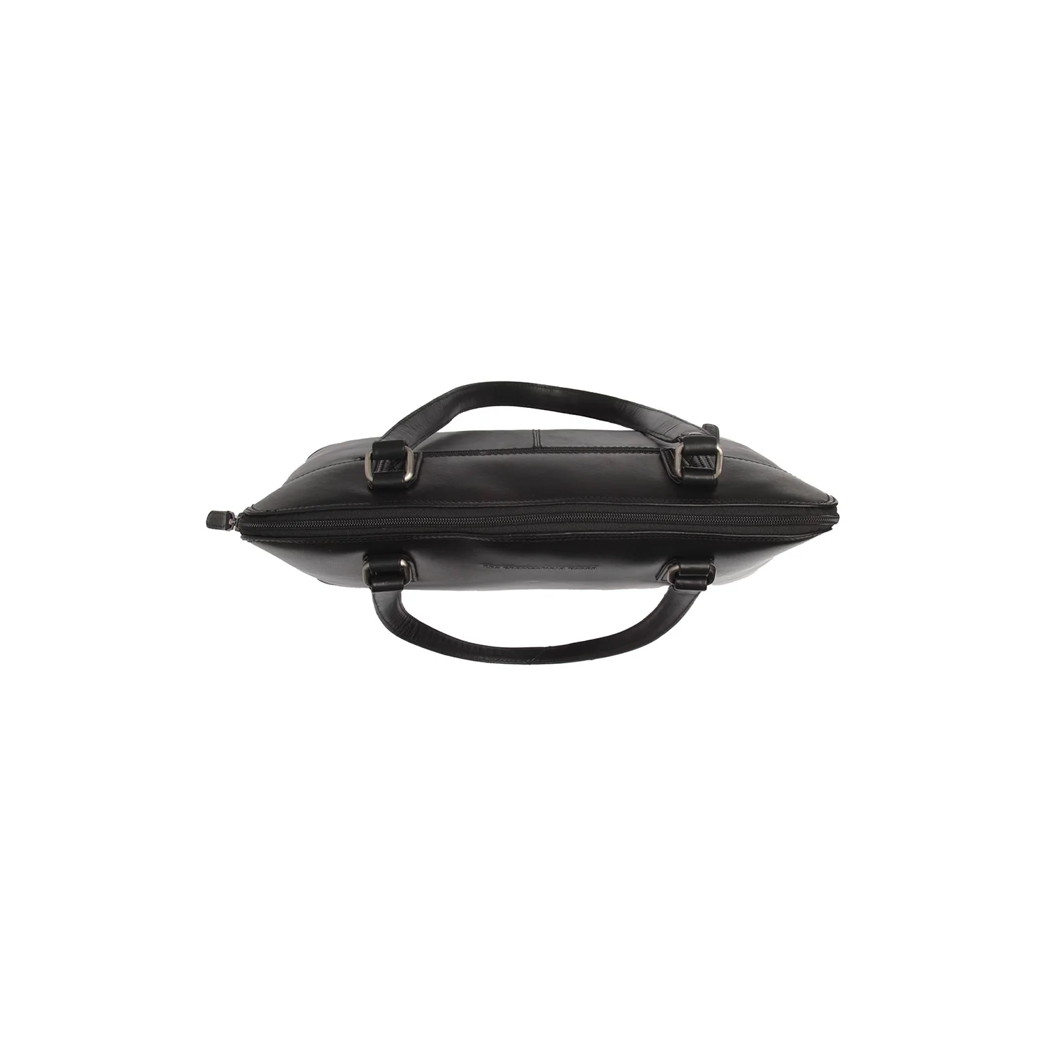Leather Shoulder Bag Black Selvino - Image 3