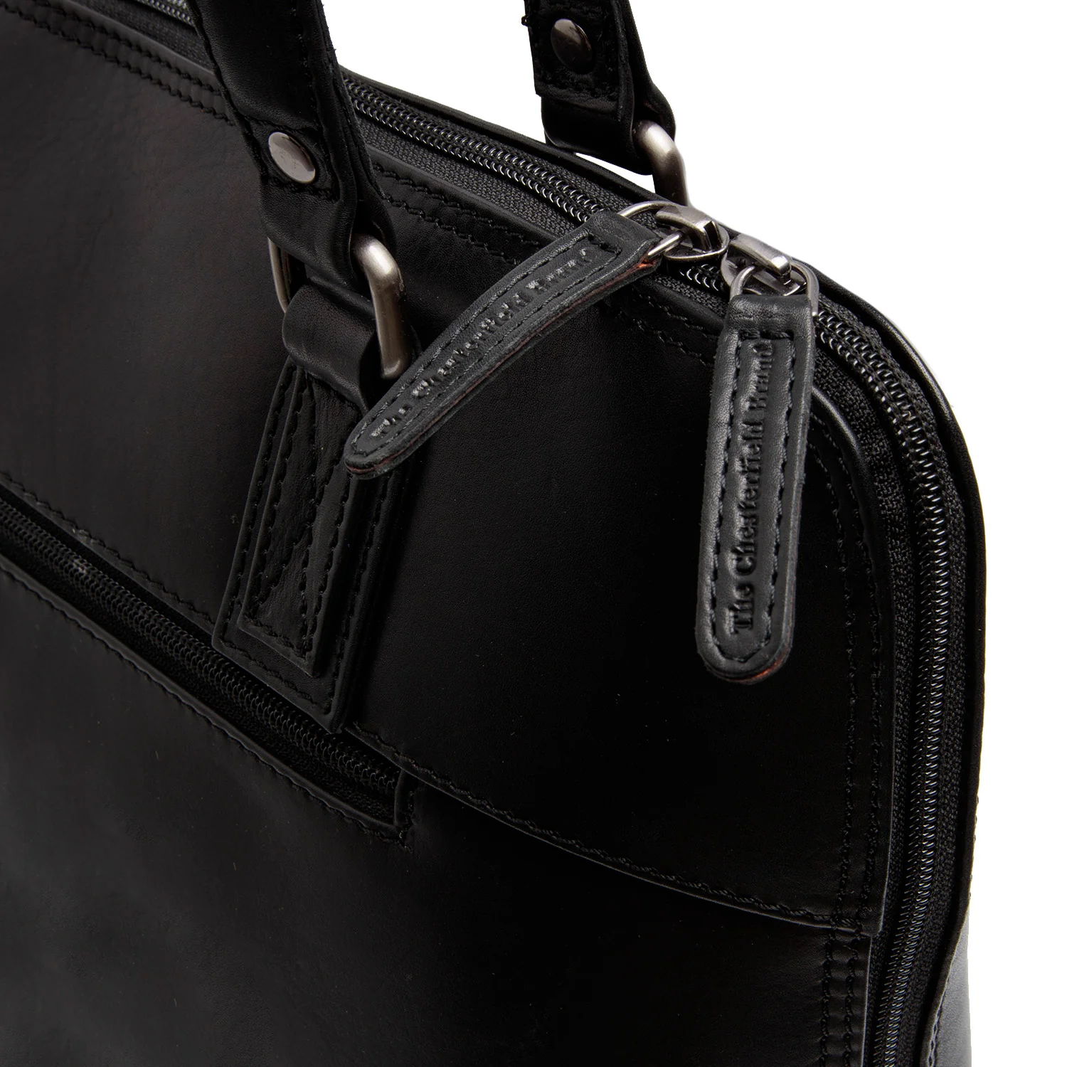 Leather Shoulder Bag Black Selvino - Image 5