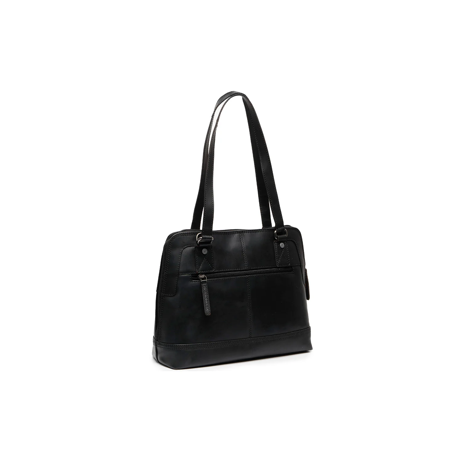 Leather Shoulder Bag Black Seron - Image 6