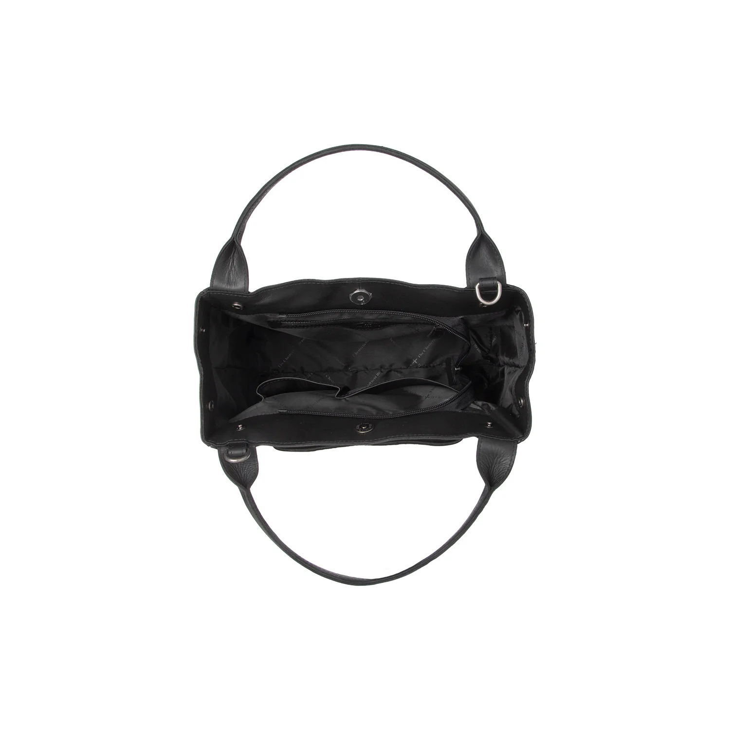 Leather Handbag Black Tenara - Image 6