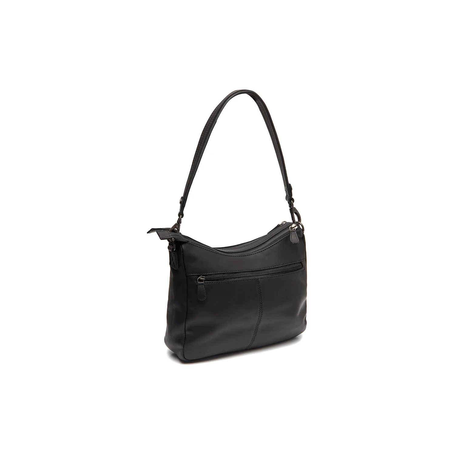 Leather Shoulder Bag Black Tivra - Image 6