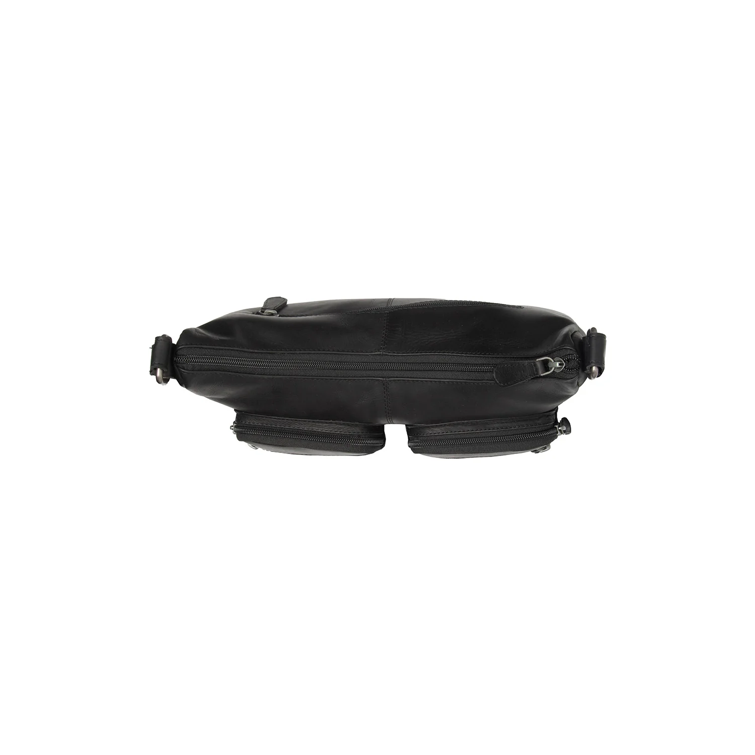Leather Crossbody Bag Black Valenora - Image 3