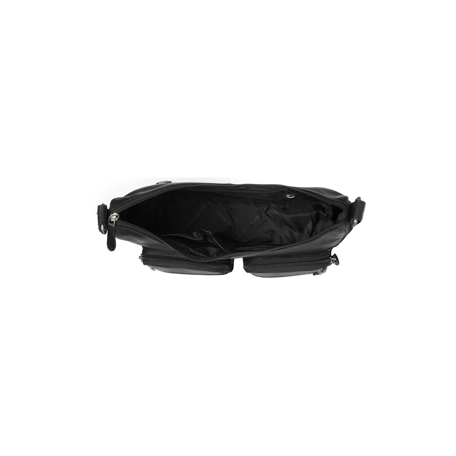 Leather Crossbody Bag Black Valenora - Image 4