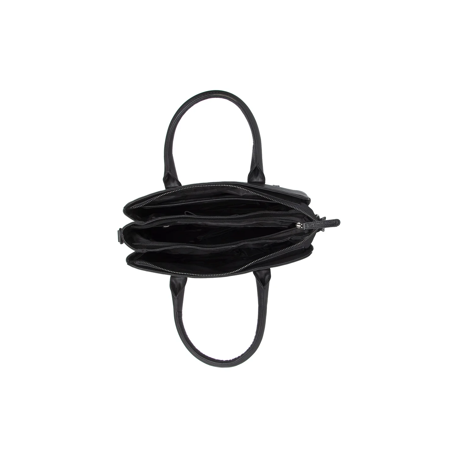 Leather Handbag Black Valmonte - Image 4