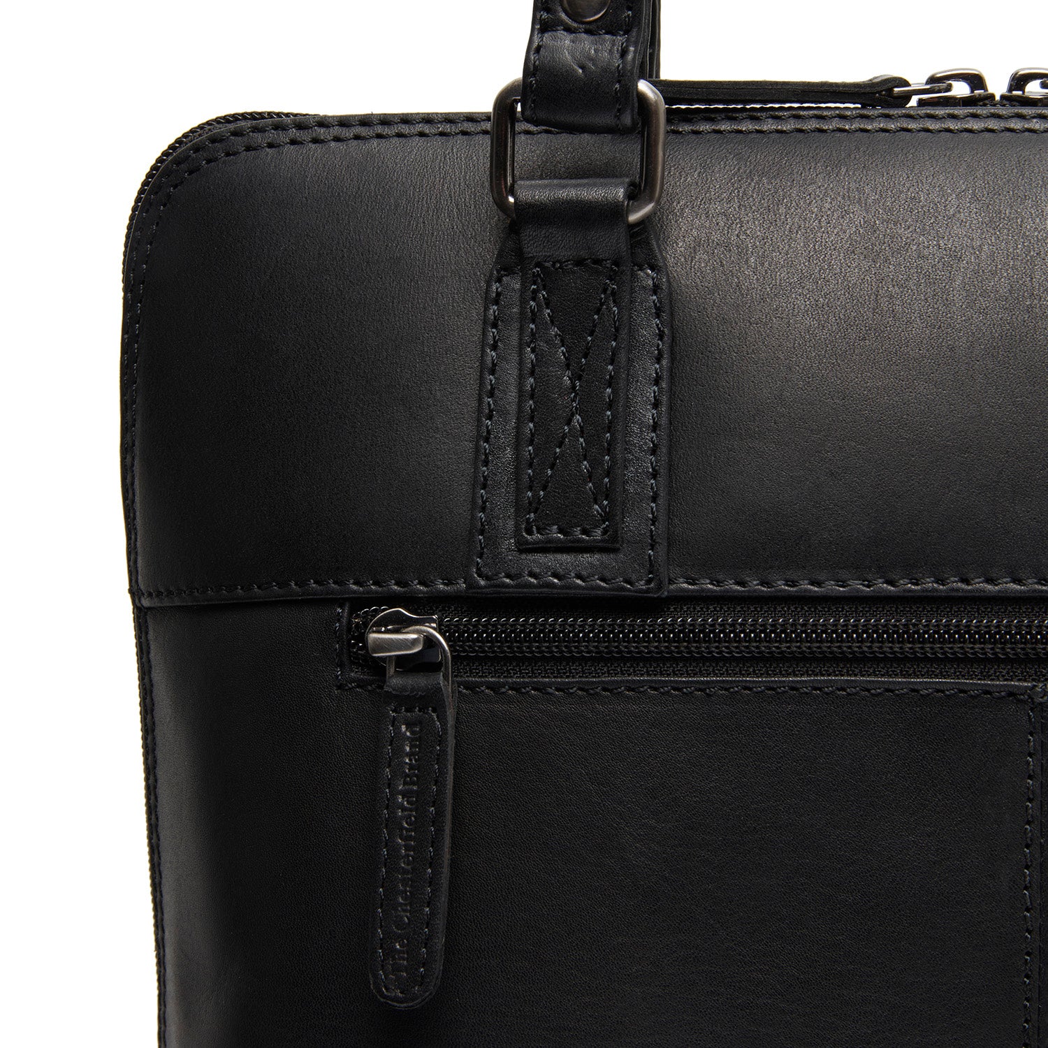 Leather Shoulder Bag Black Viamonte - Image 3
