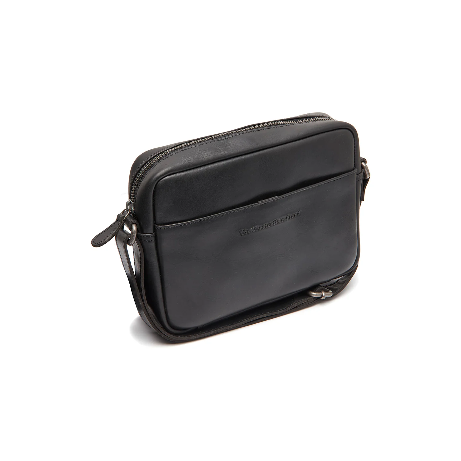 Leather Crossbody Bag Black Westmere