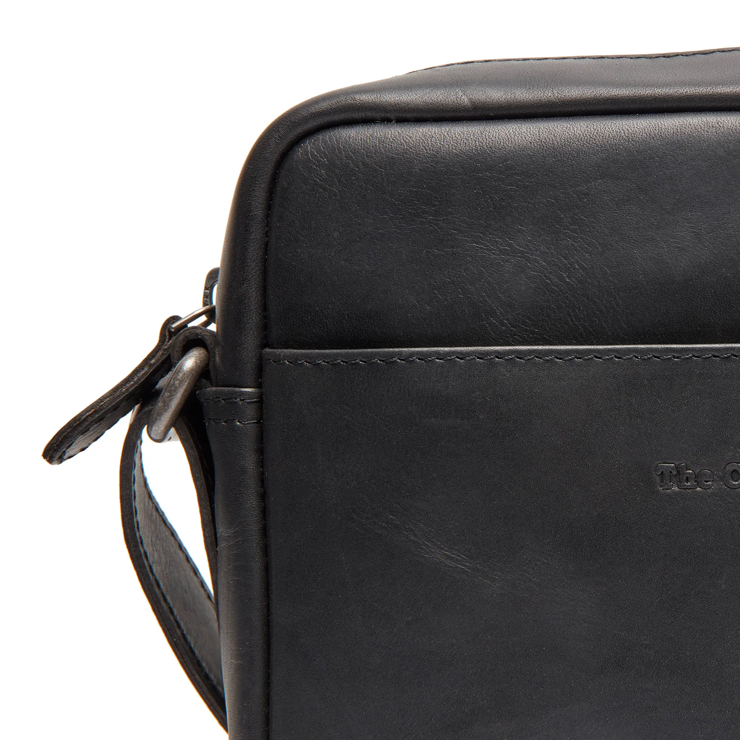 Leather Crossbody Bag Black Westmere - Image 3