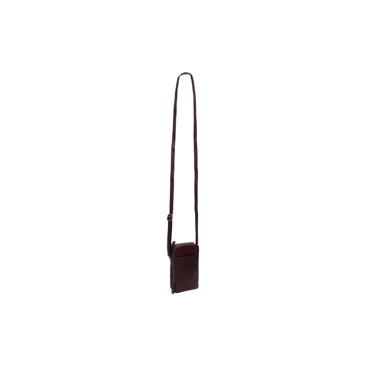 Leather Phone Bag Brown Alesund - Image 2