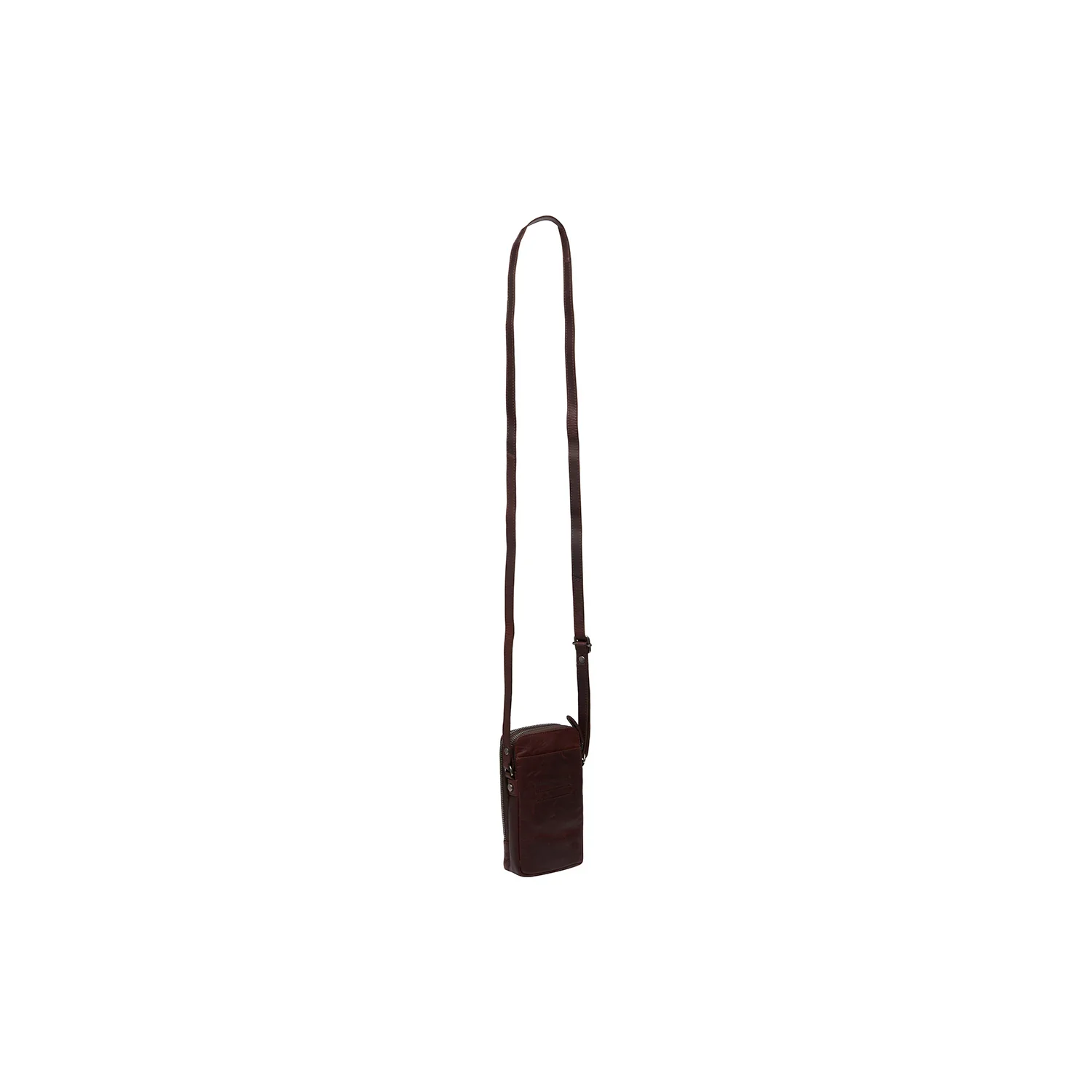 Leather Phone Bag Brown Alesund - Image 8