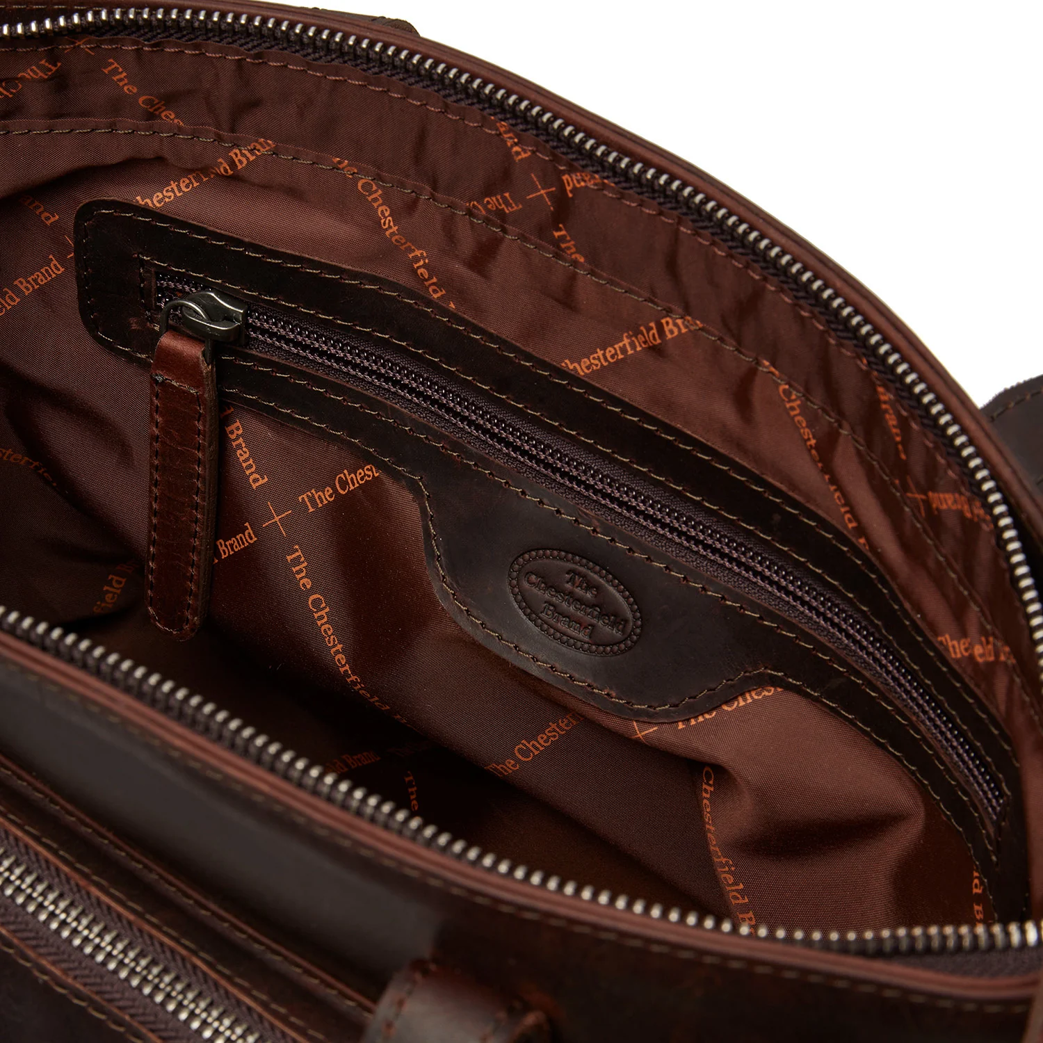 Leather Shopper Brown Alicante - Image 2