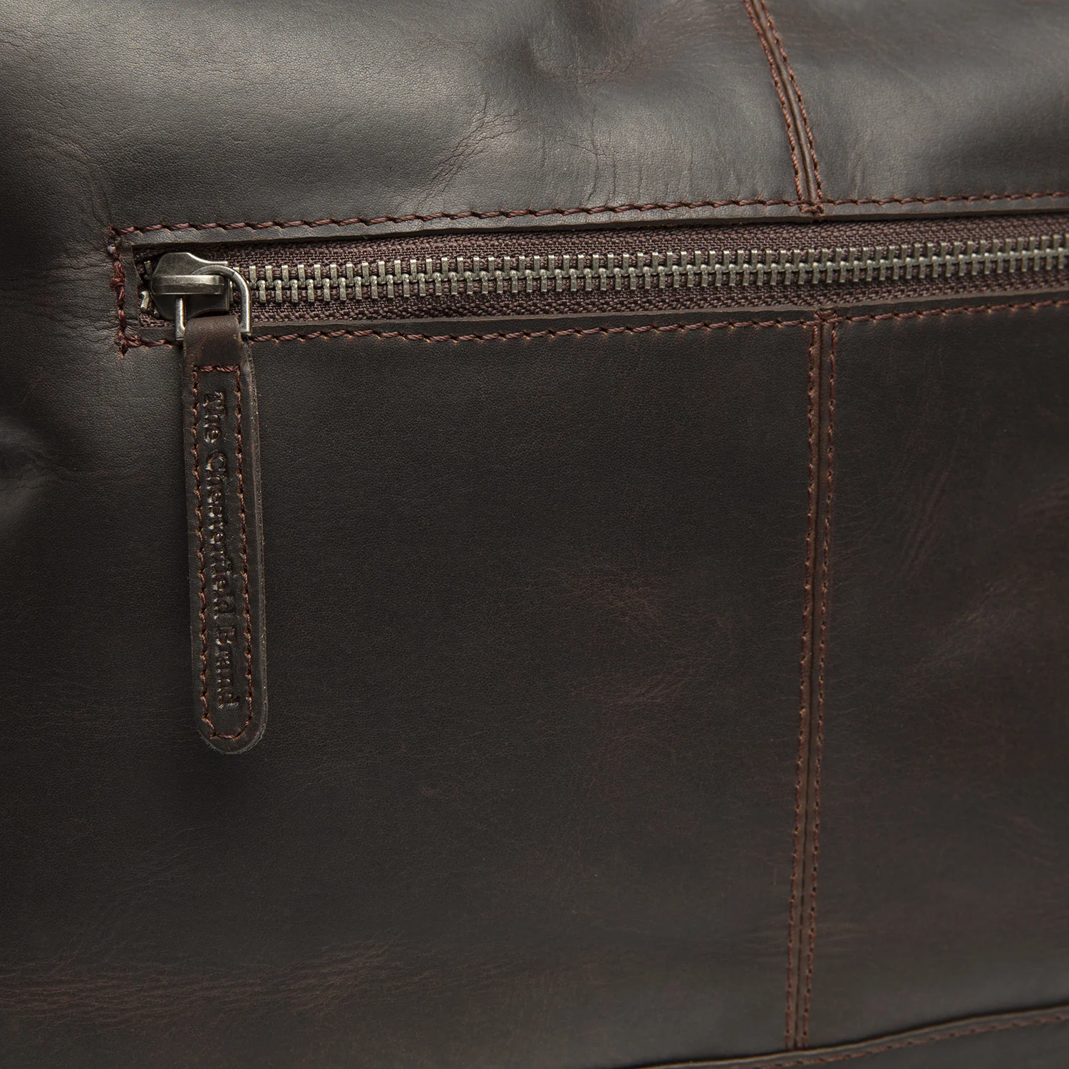 Leather Shoulder Bag Brown Amelia - Image 6