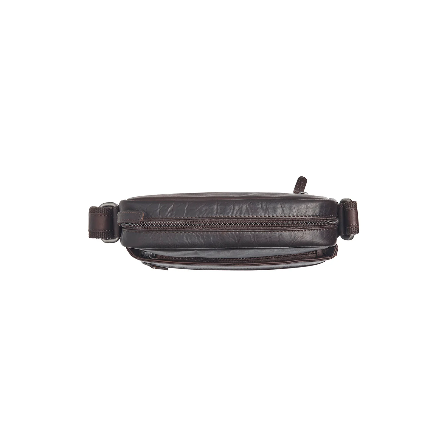 Leather Crossbody Bag Brown Anzora - Image 6