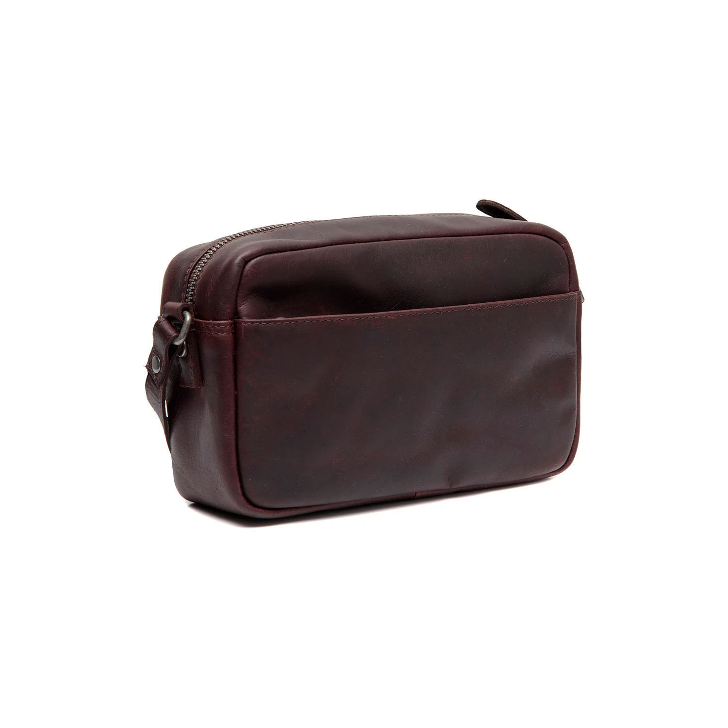 Leather Crossbody Bag Brown Arona - Image 6
