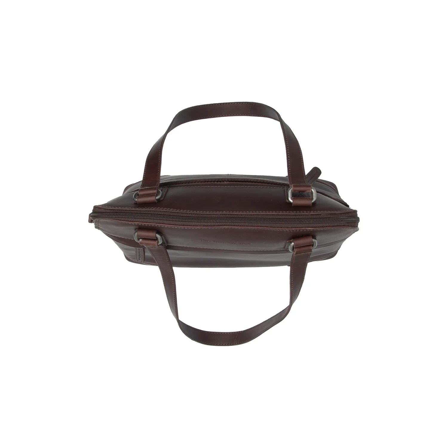 Leather Shoulder Bag Brown Belgrado - Image 3