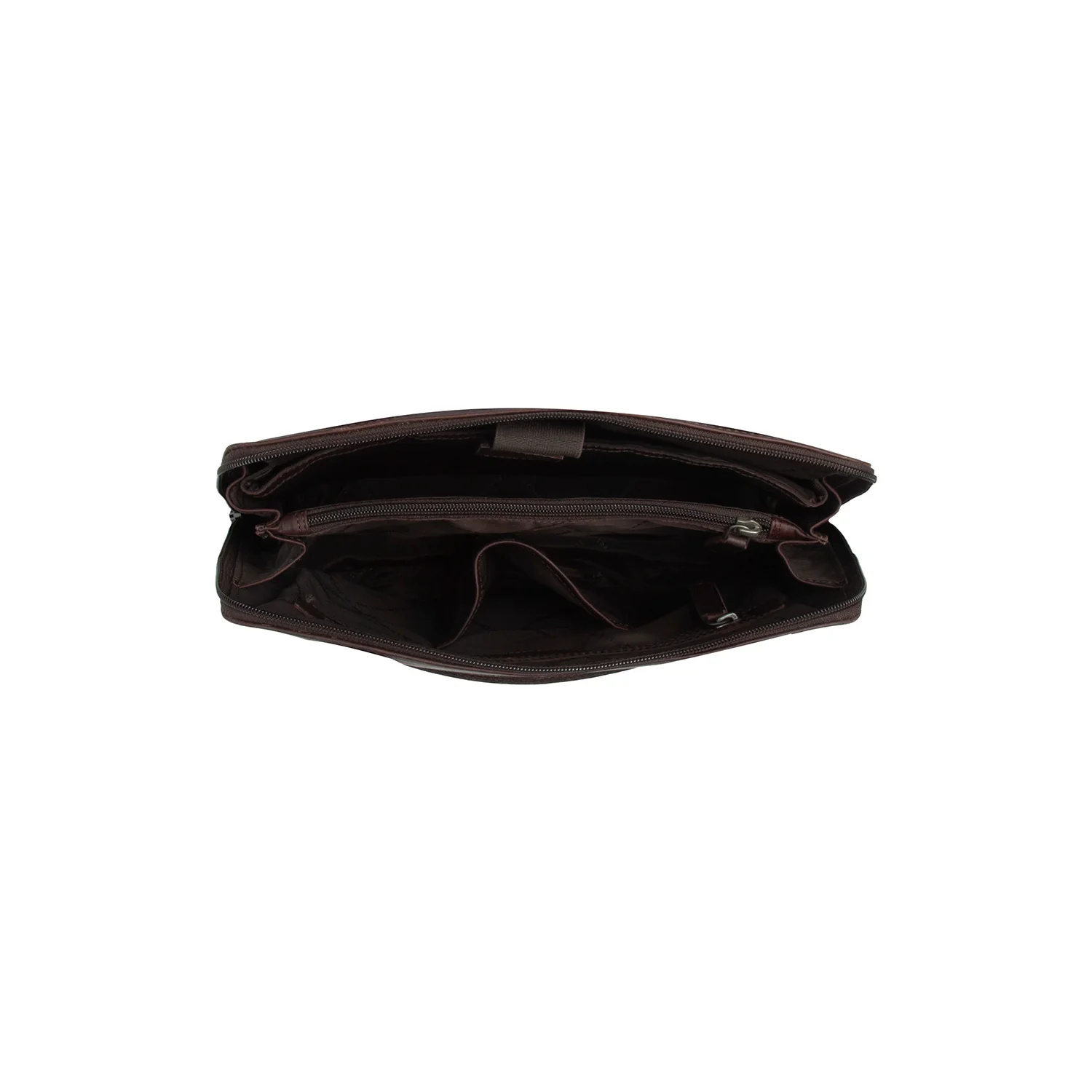 Leather Shoulder Bag Brown Belgrado - Image 4