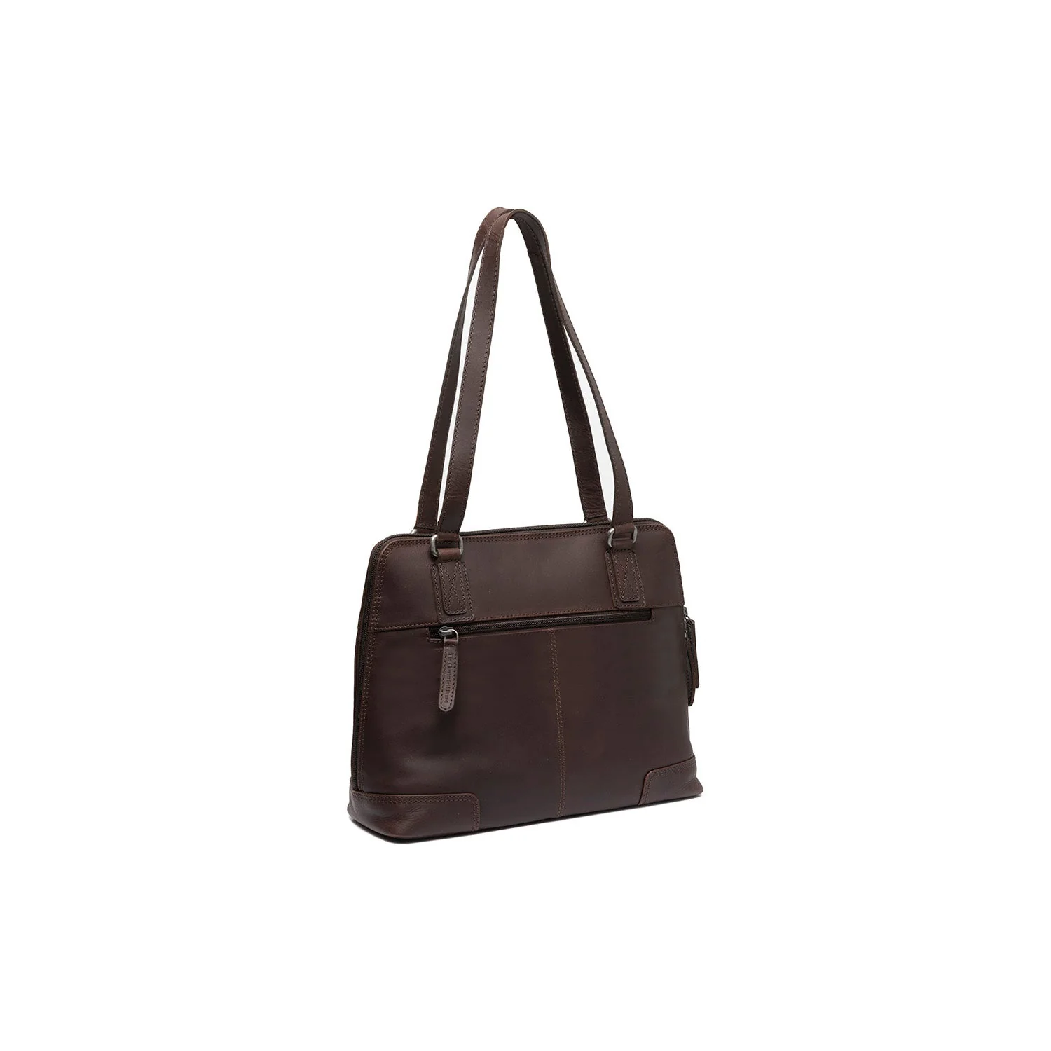 Leather Shoulder Bag Brown Belgrado - Image 6