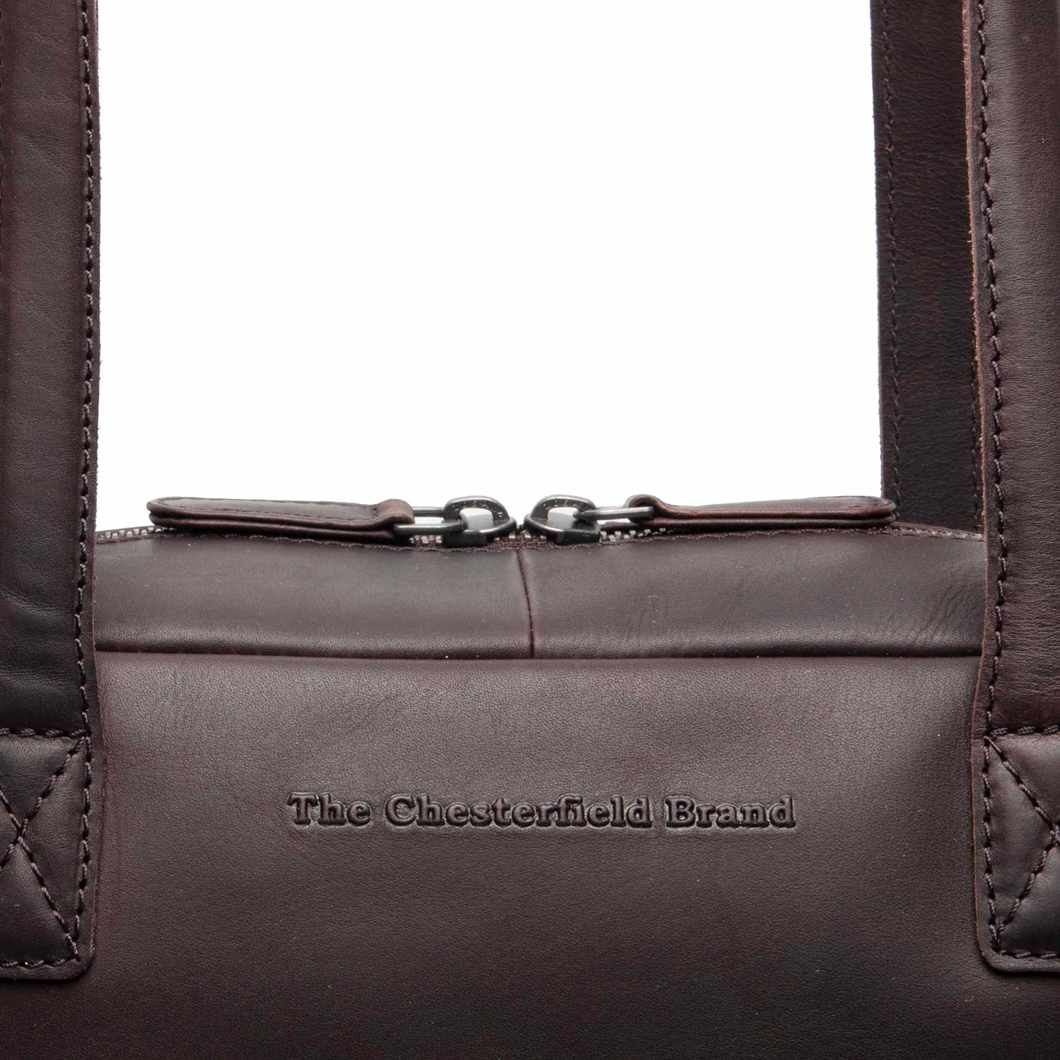 Leather Shoulder Bag Brown Fenno - Image 2