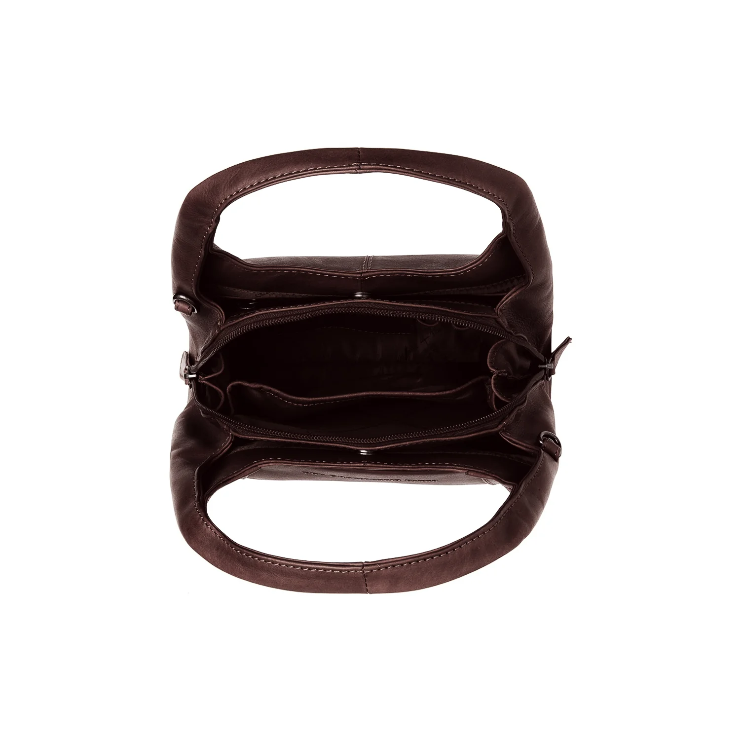 Leather Handbag Brown Lunera - Image 3