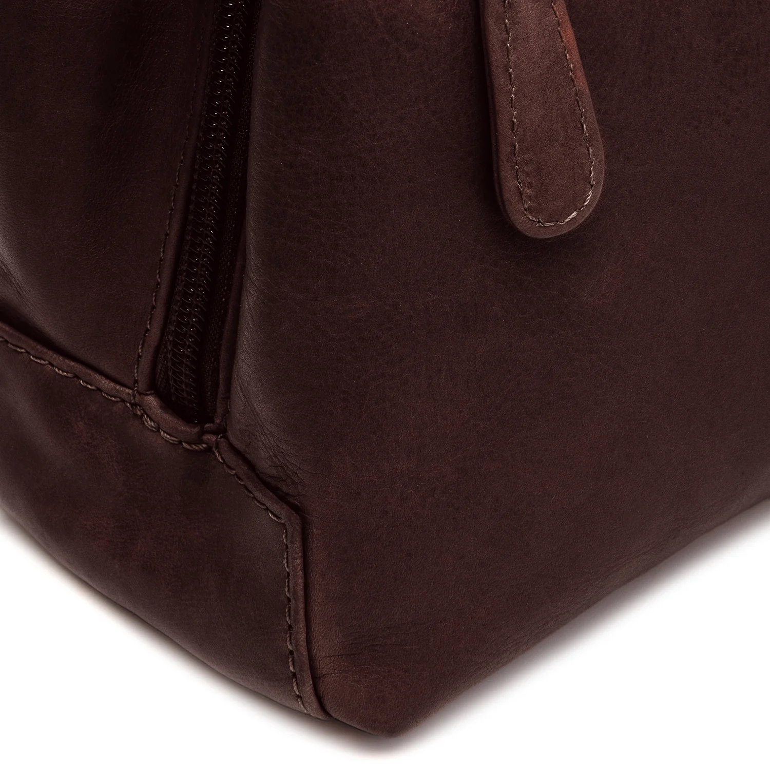 Leather Handbag Brown Lunera - Image 5