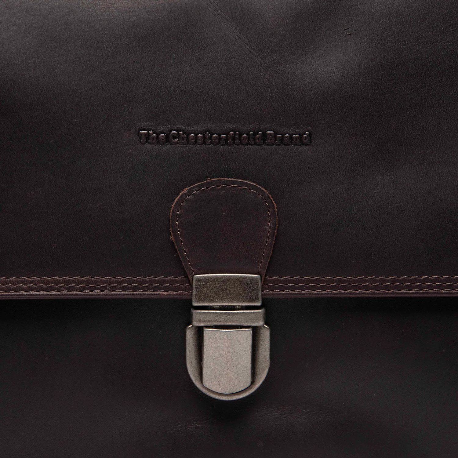 Leather Crossbody Bag Brown Lunor - Image 2