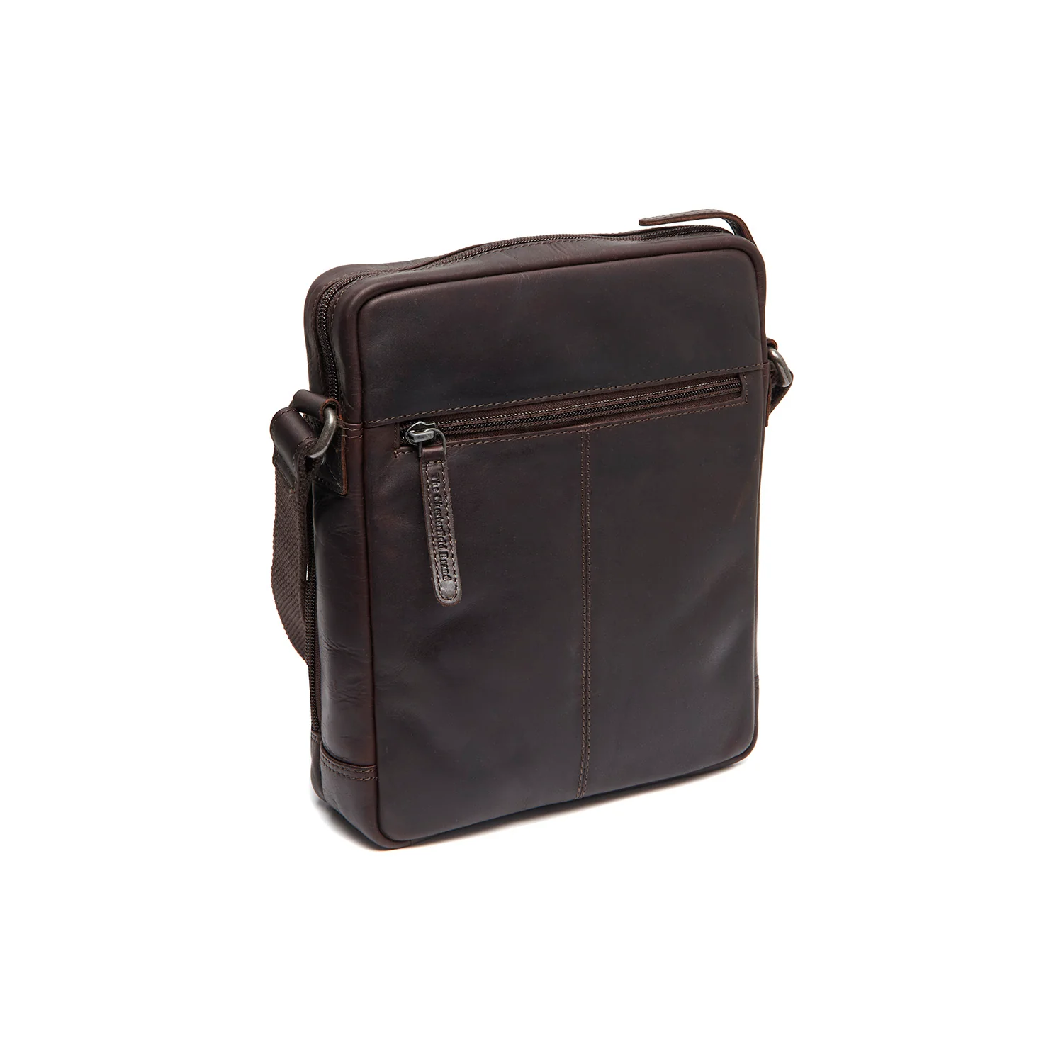 Leather Crossbody Bag Brown Montira - Image 7