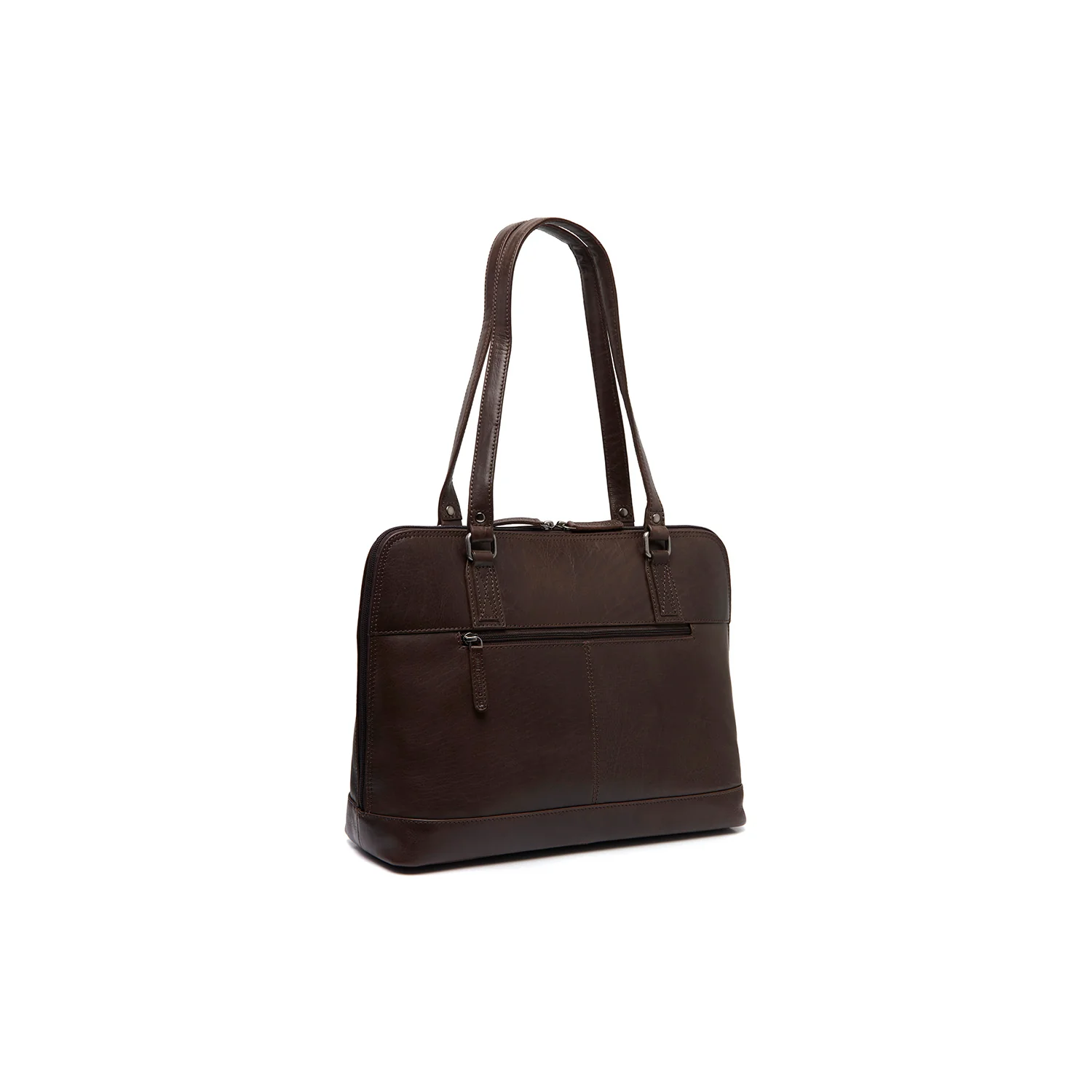 Leather Shoulder Bag Brown Selvino - Image 8