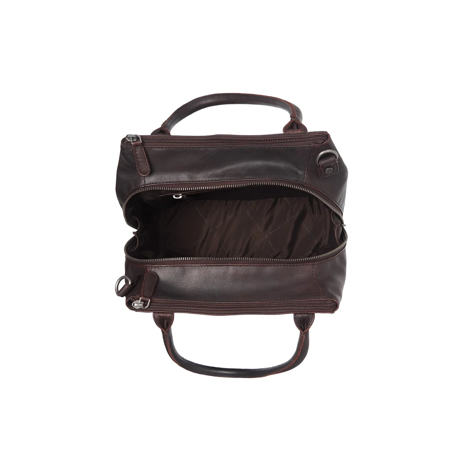 Leather Handbag Brown Solvin - Image 5