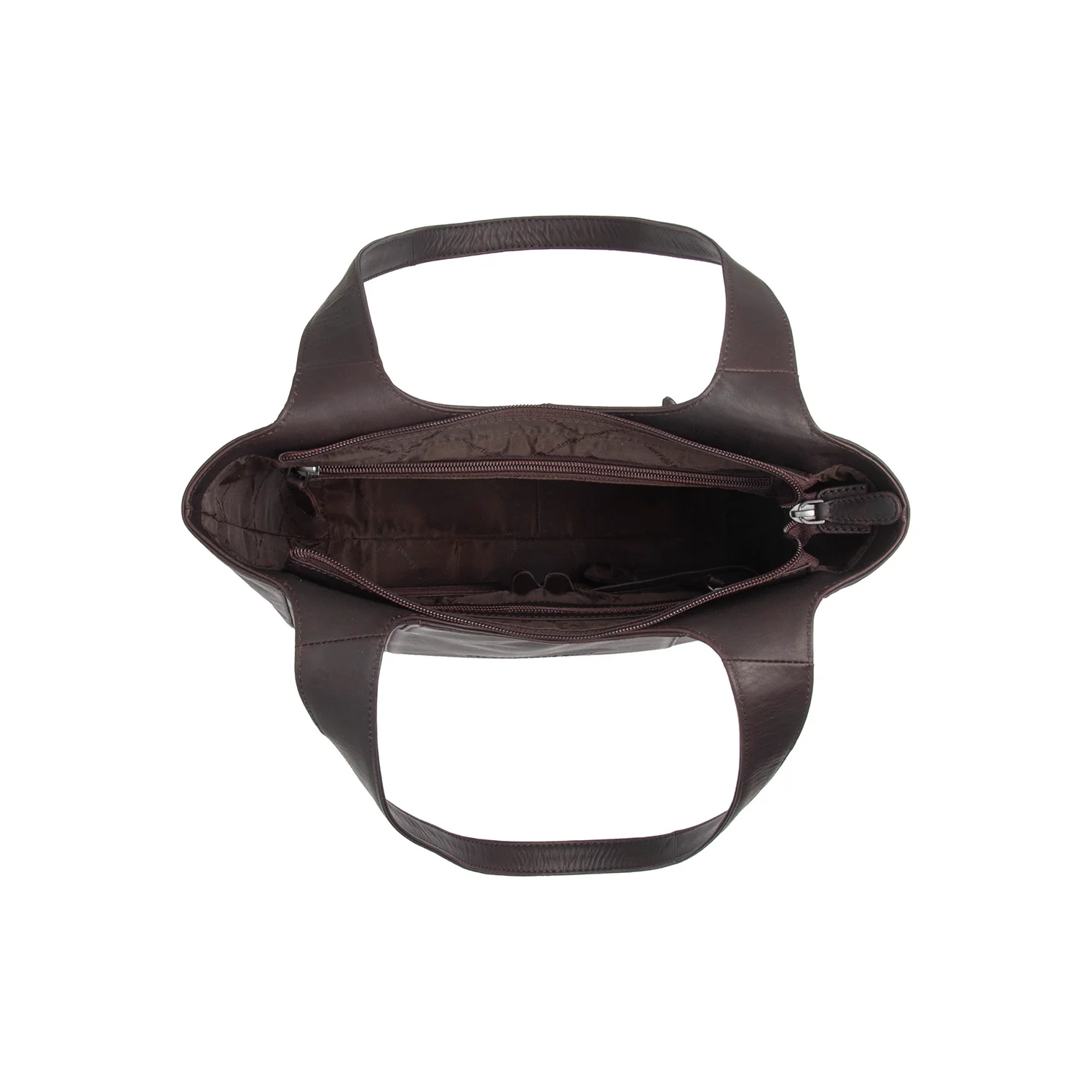 Leather Shoulder Bag Brown Tofino - Image 5