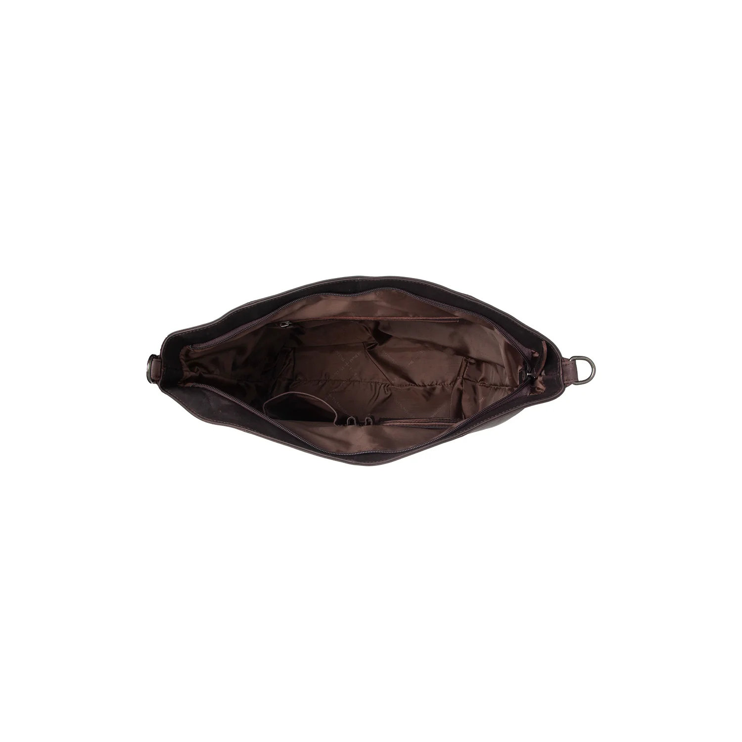 Leather Shoulder Bag Brown Zira - Image 5