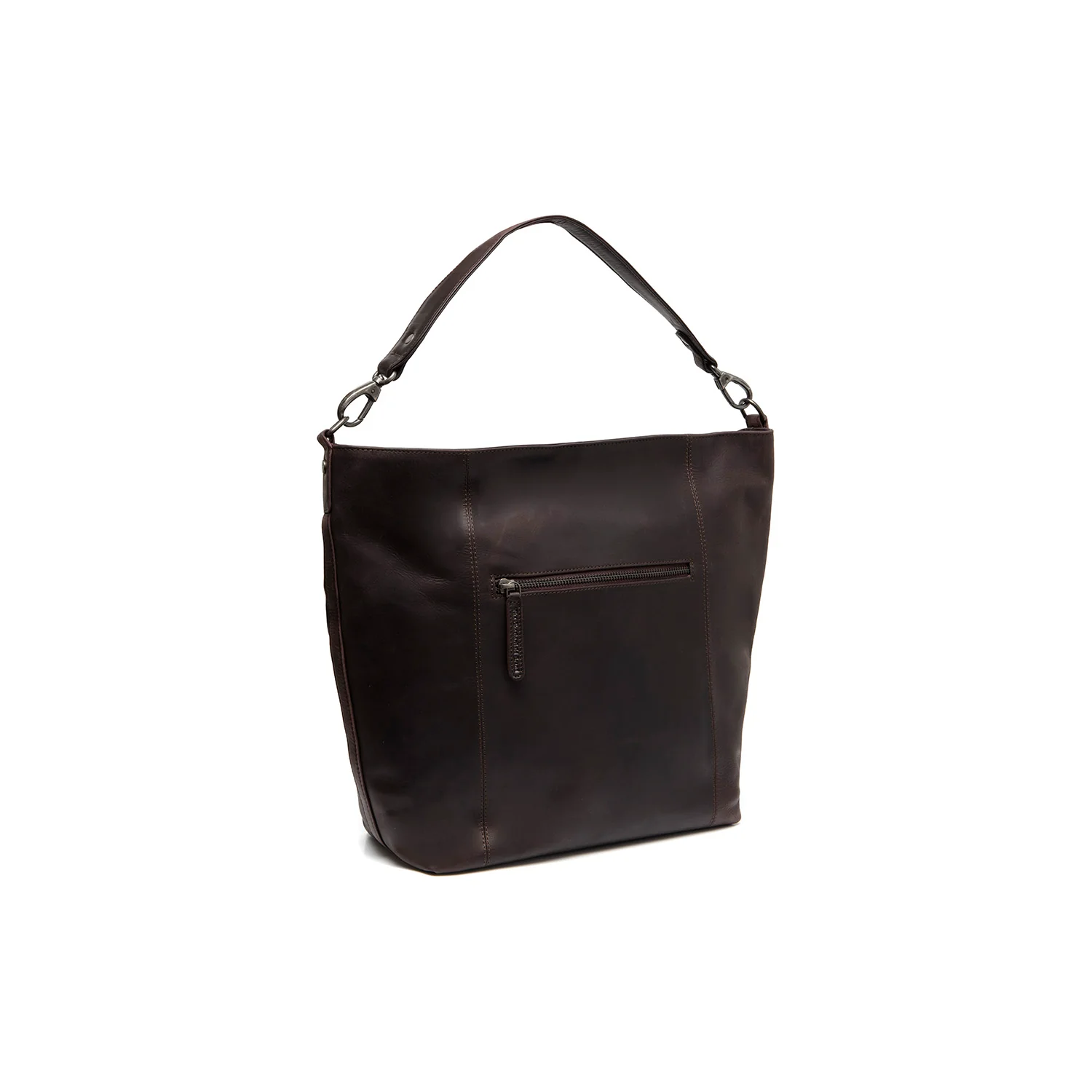 Leather Shoulder Bag Brown Zira - Image 6