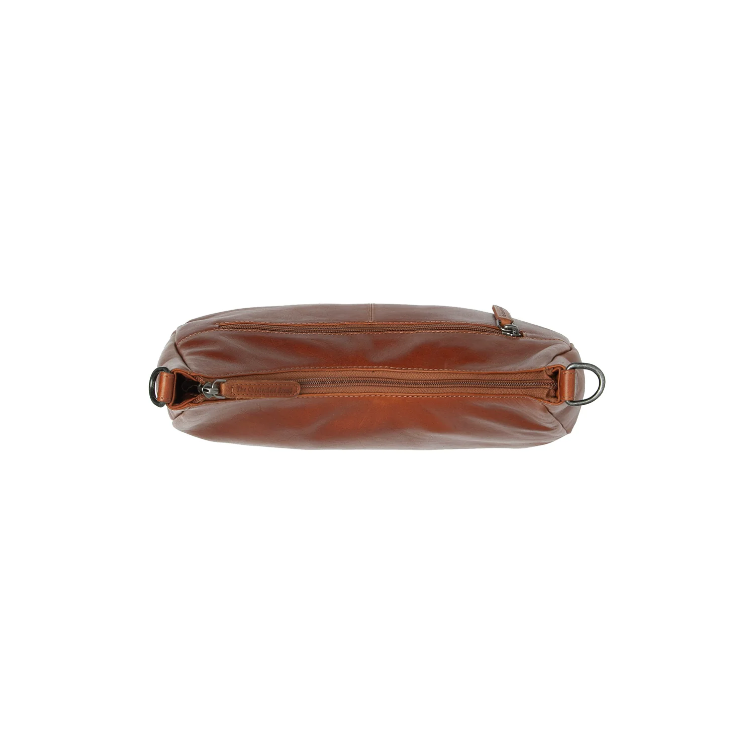 Leather Shoulder Bag Cognac Alexandria - Image 5