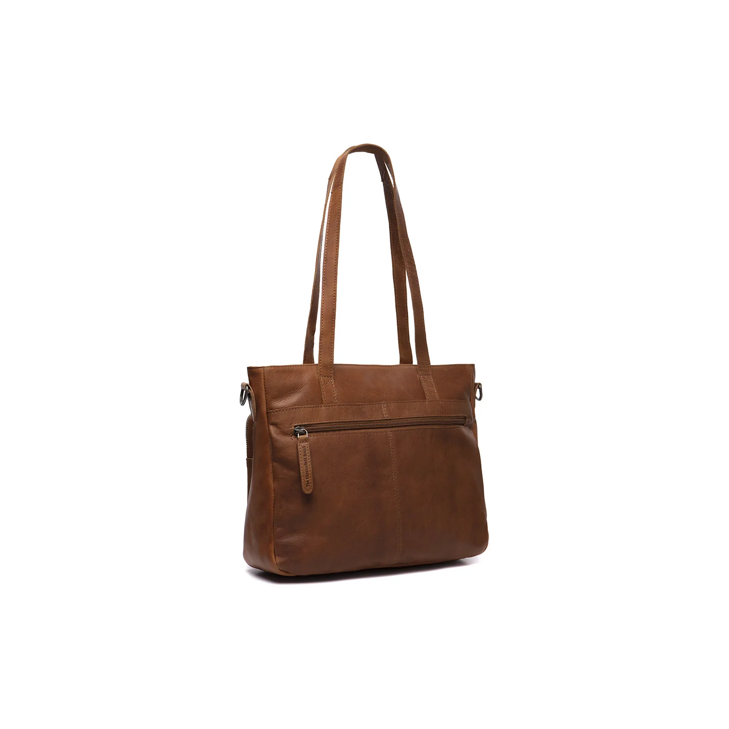Leather Shopper Cognac Alicante - Image 6