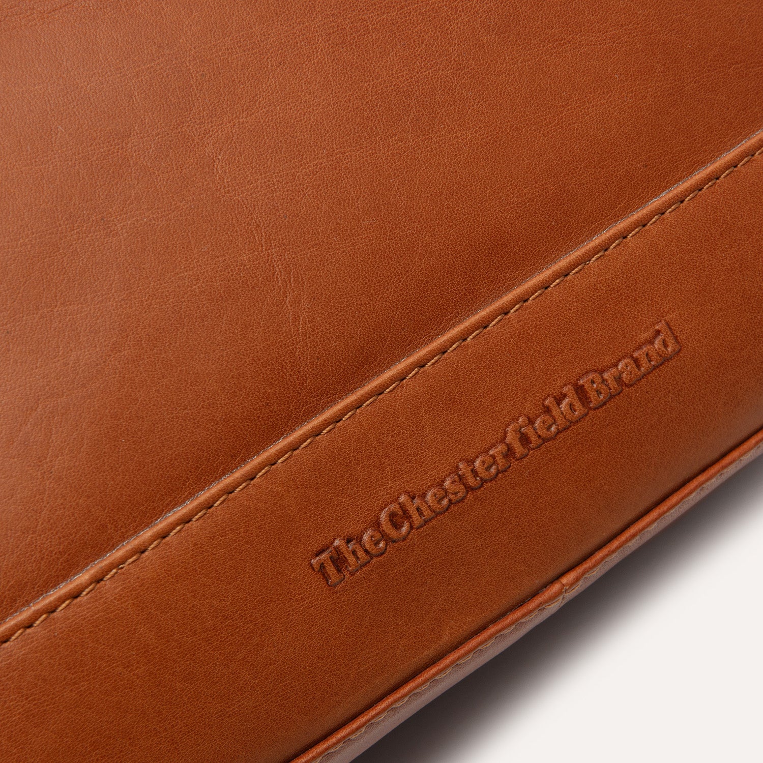 Leather Crossbody Bag Cognac Anzora - Image 6