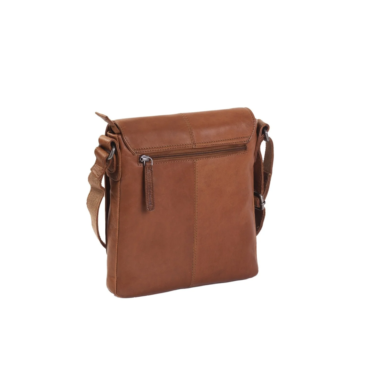 Leather Crossbody Bag Cognac Bodin - Image 5
