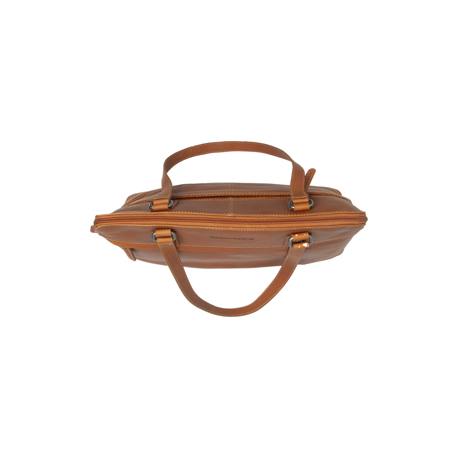 Leather Shoulder Bag Cognac Branson - Image 4