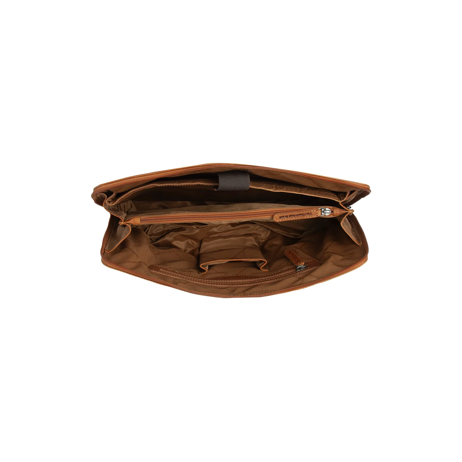 Leather Shoulder Bag Cognac Branson - Image 5
