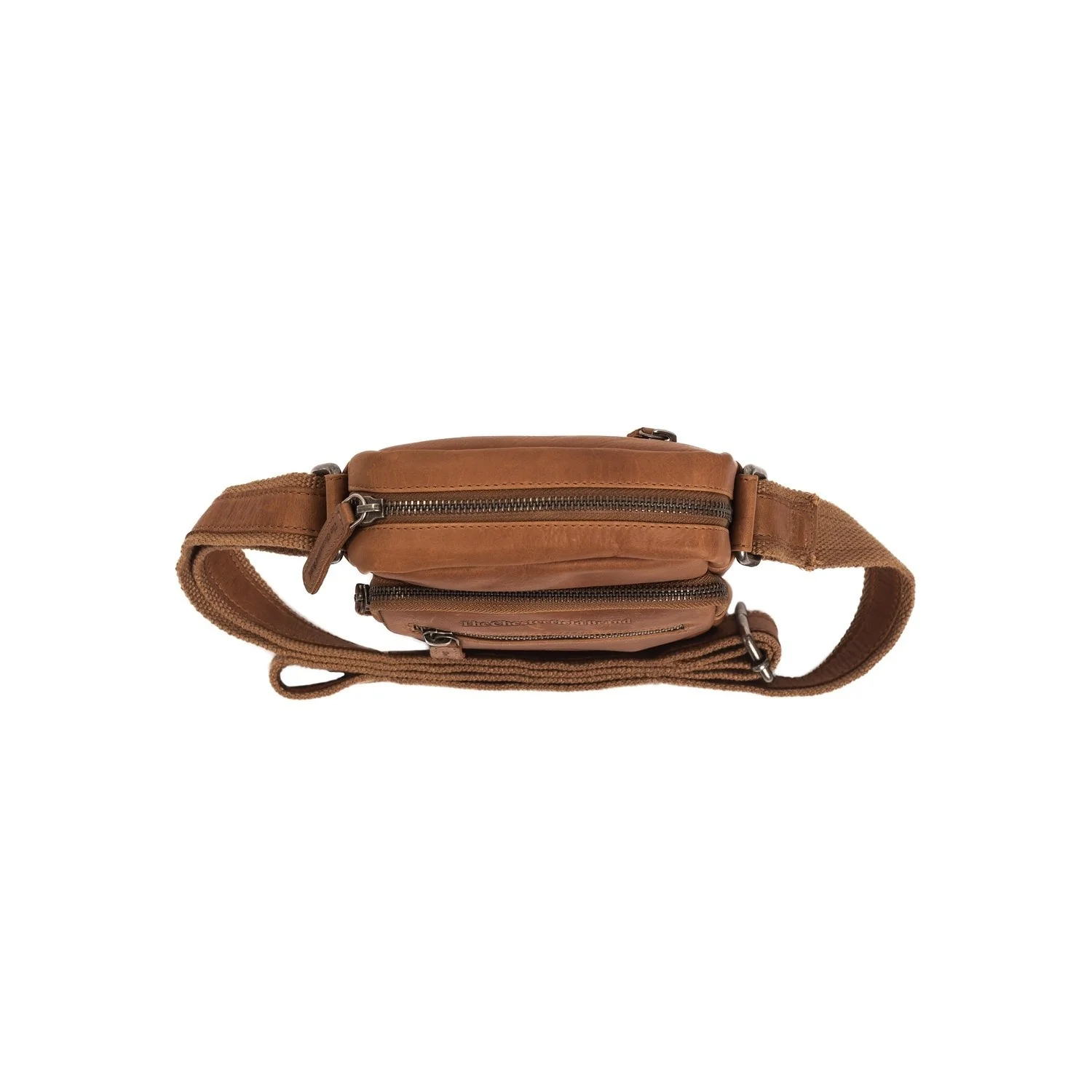 Leather Crossbody Bag Cognac Bremen - Image 5