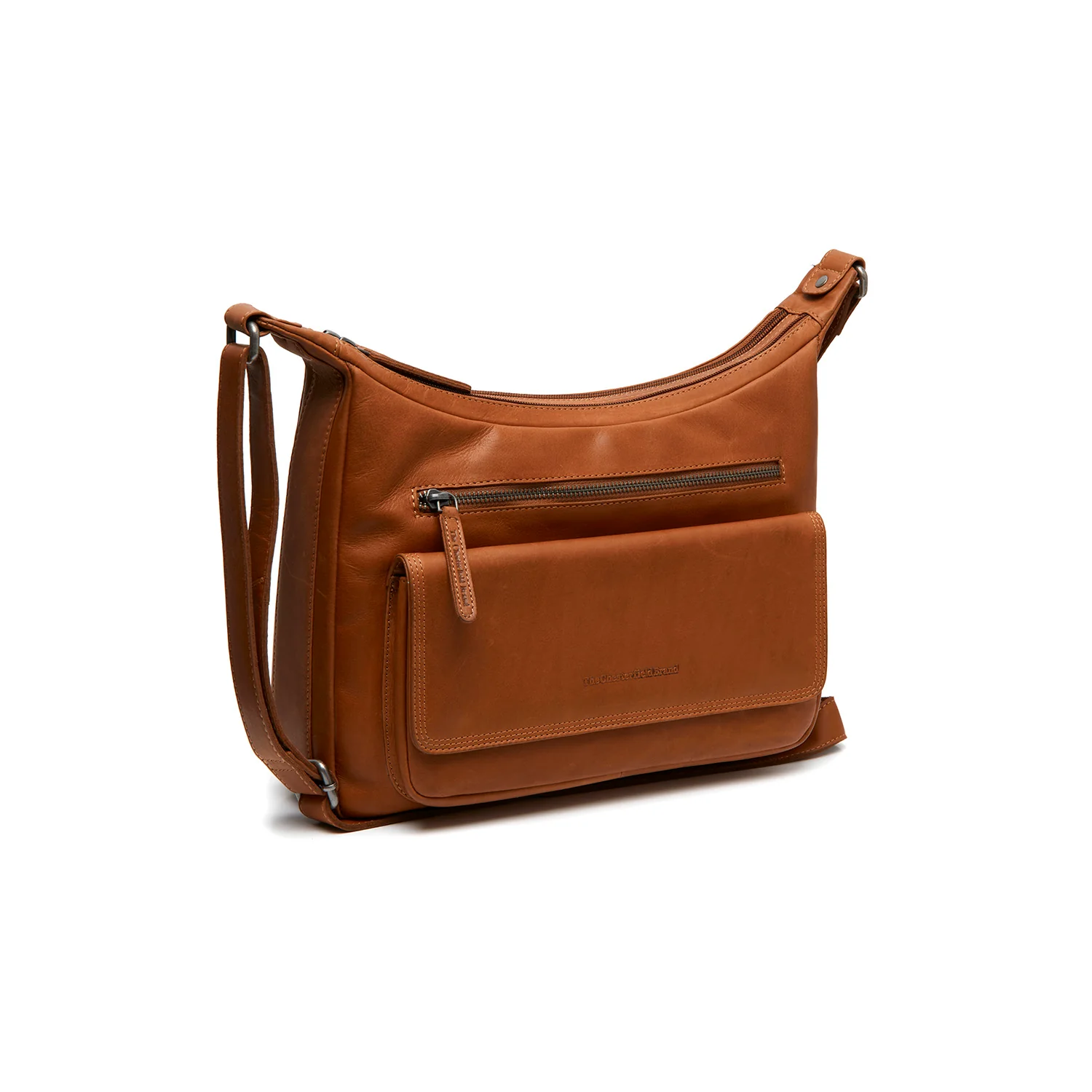 Leather Crossbody Bag Cognac Bryson