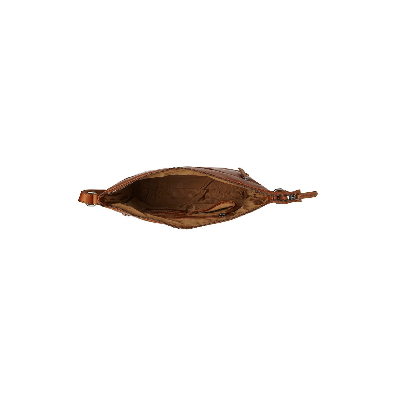 Leather Crossbody Bag Cognac Cartagena - Image 4