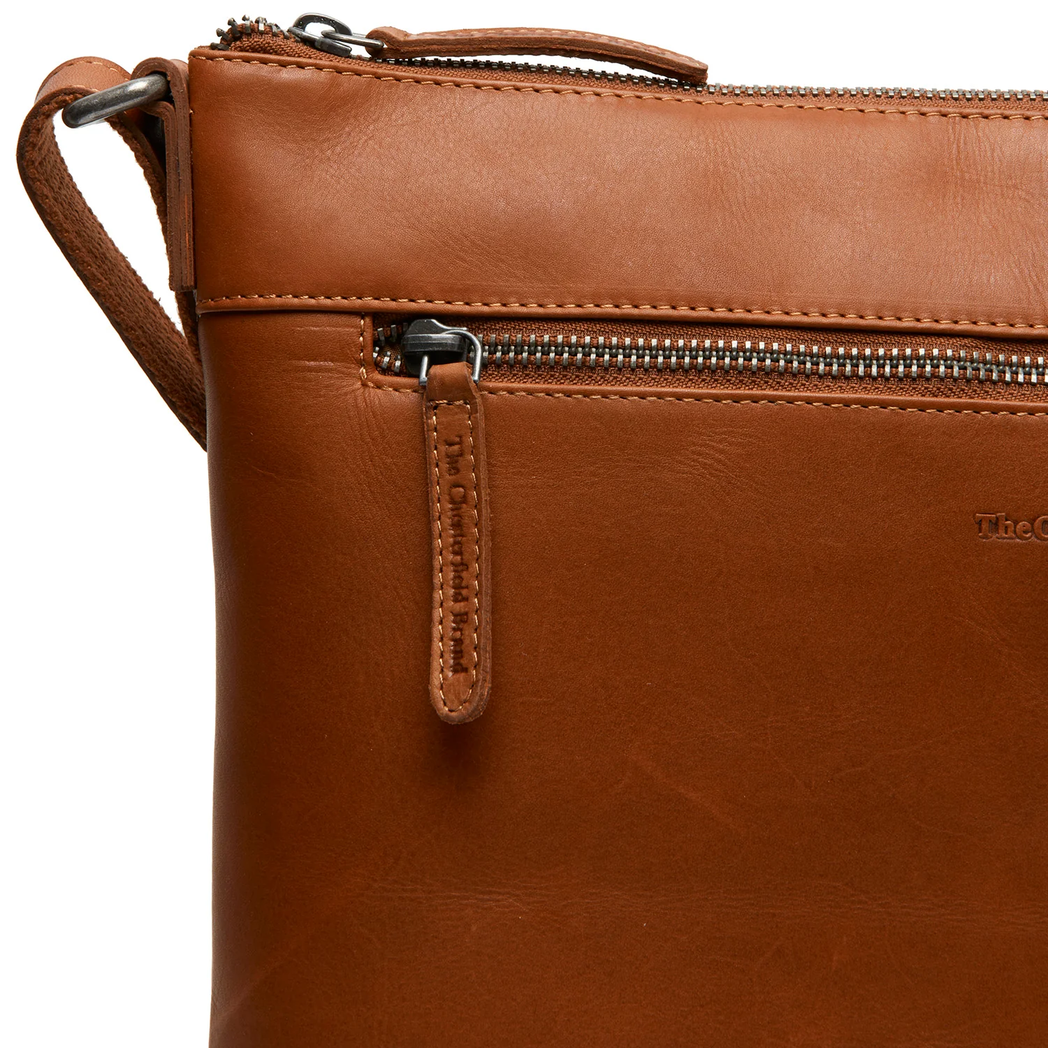 Leather Crossbody Bag Cognac Cartagena - Image 5