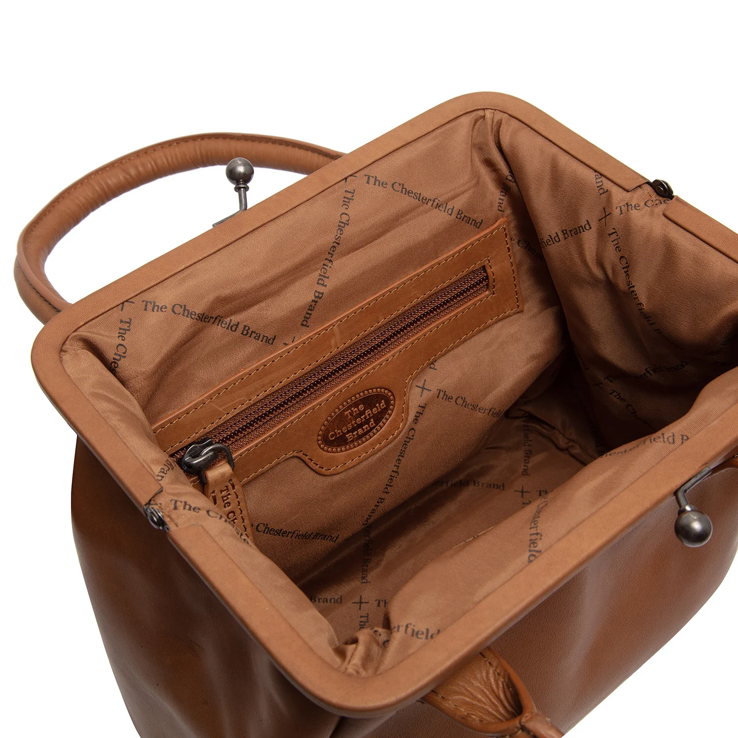 Leather Handbag Cognac Chili - Image 6