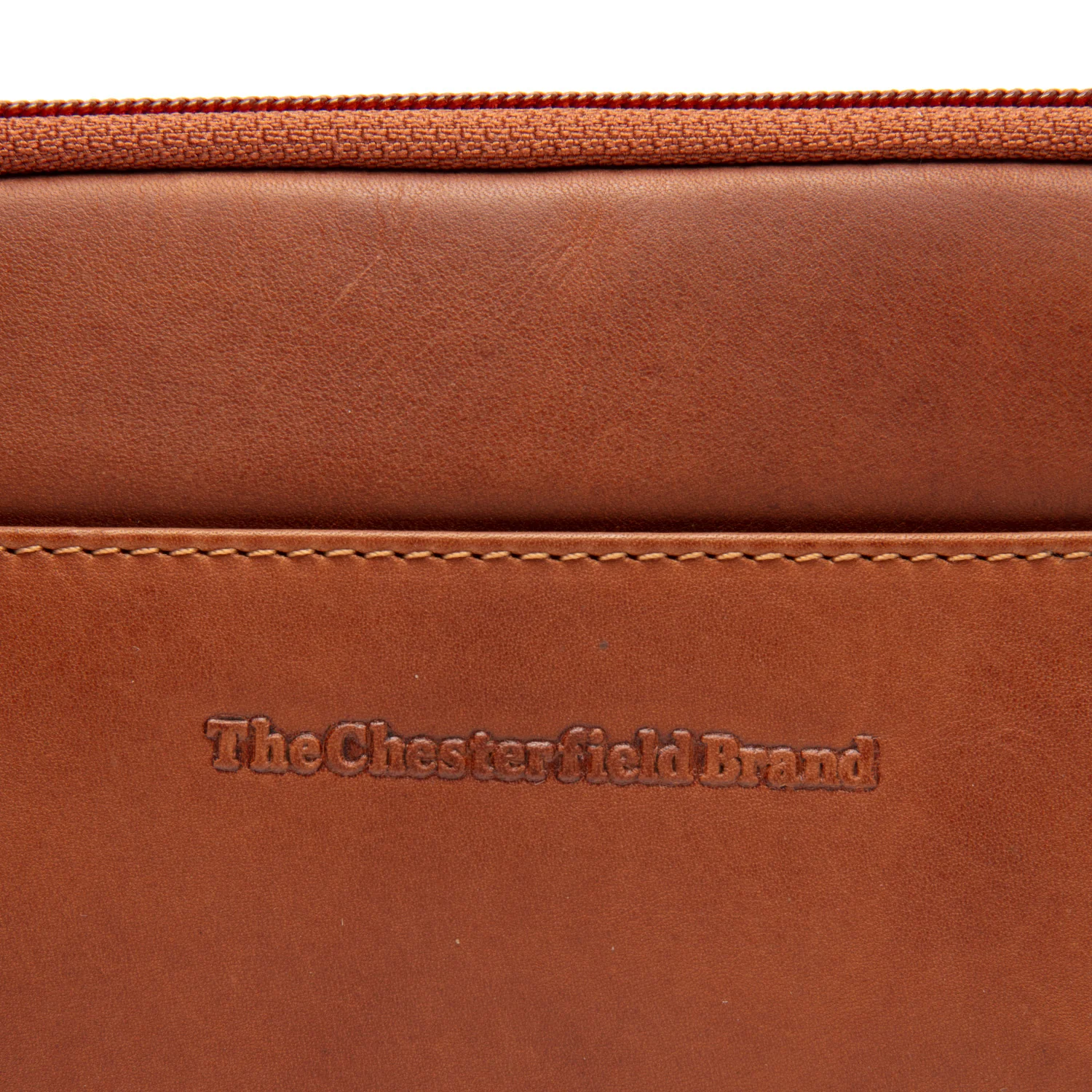 Leather Crossbody Bag Cognac Ellon - Image 2