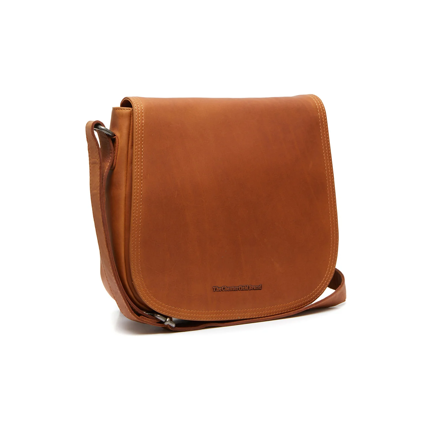 Leather Crossbody Bag Cognac Everglades